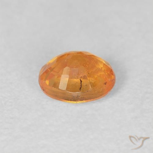 Granada espessartita Laranja Intenso Natural 0.56ct, oval, VS
