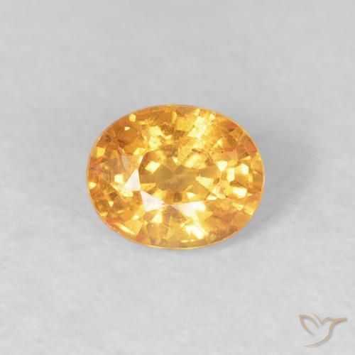 0.54ct Natural Laranja-Ouro Granada espessartita, oval, VS