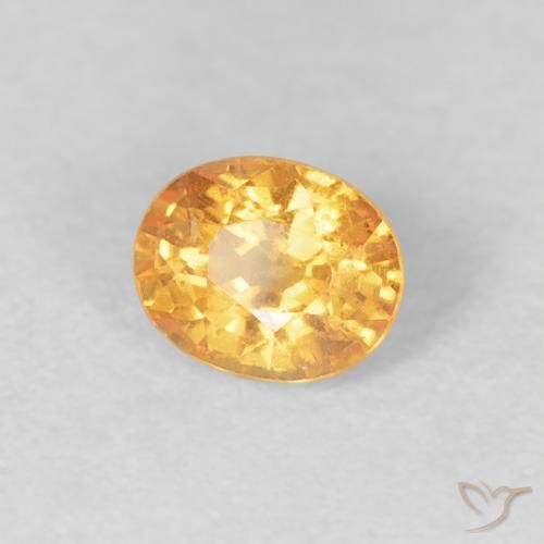 Granada espessartita Laranja-Ouro Natural 0.54ct, oval, VS