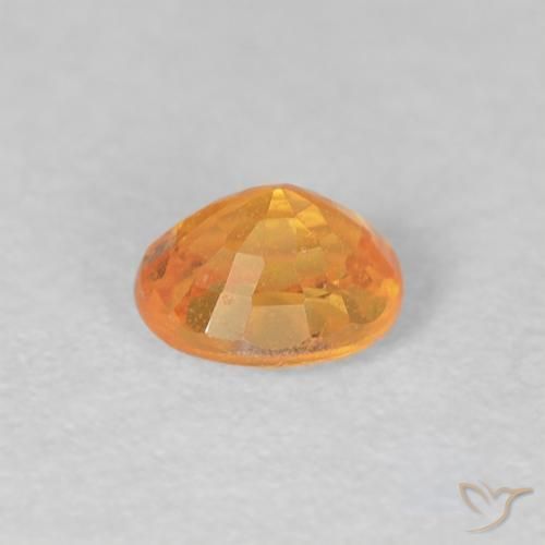 Granada espessartita Laranja-Ouro Natural 0.54ct, oval, VS