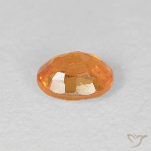 Granada espessartita Laranja Médio Natural 0.55ct, oval, VS