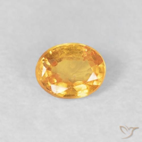 0.23ct Natural Laranja Médio Granada espessartita, oval, VS