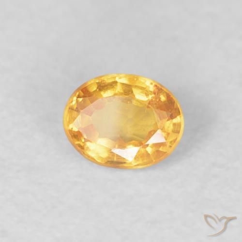 Granada espessartita Laranja Médio Natural 0.23ct, oval, VS