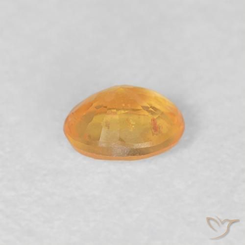 Granada espessartita Laranja Médio Natural 0.23ct, oval, VS