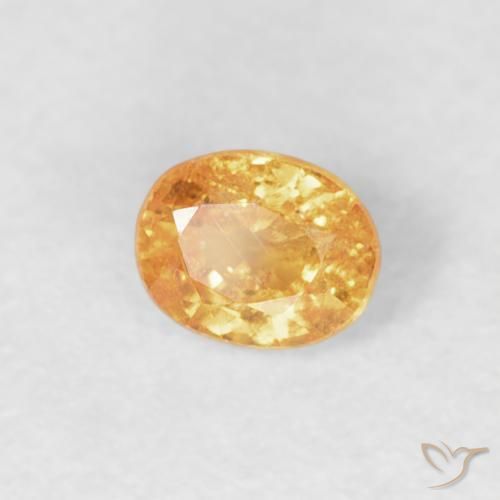 Granada espessartita Laranja-Ouro Natural 0.27ct, oval, VS-SI