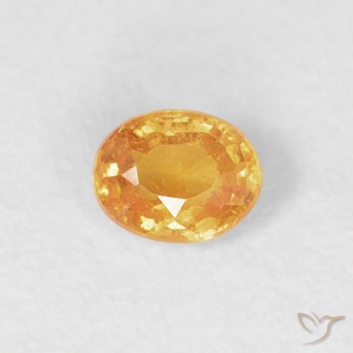 0.20ct Natural Laranja Médio Granada espessartita, oval, VS-SI