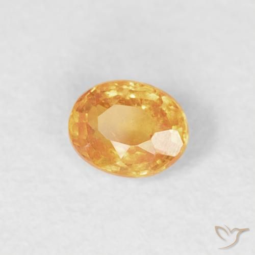 Granada espessartita Laranja Médio Natural 0.20ct, oval, VS-SI