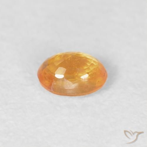 Granada espessartita Laranja Médio Natural 0.20ct, oval, VS-SI