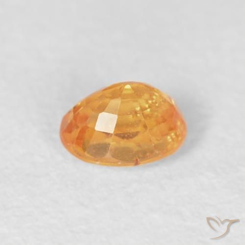 Granada espessartita Laranja Médio Natural 0.29ct, oval, VS-SI