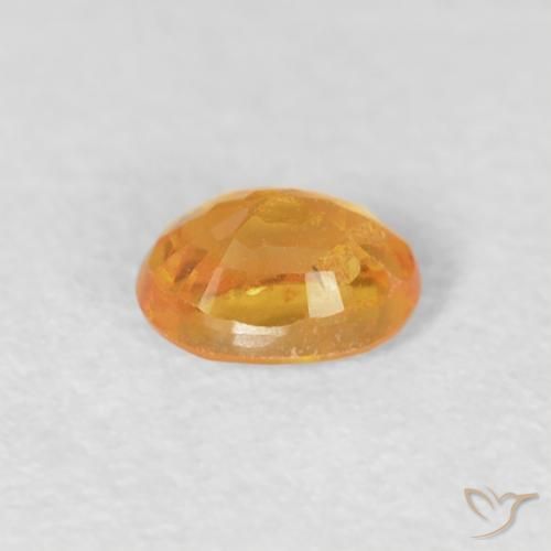 Granada espessartita Laranja-Ouro Natural 0.25ct, oval, VS-SI