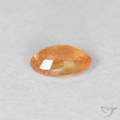 Granada espessartita Laranja brilhante Natural 0.28ct, oval, VS-SI