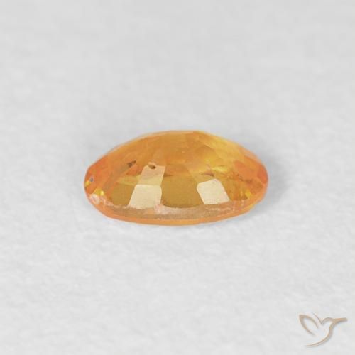 Granada espessartita Laranja Médio Natural 0.29ct, oval, VS-SI
