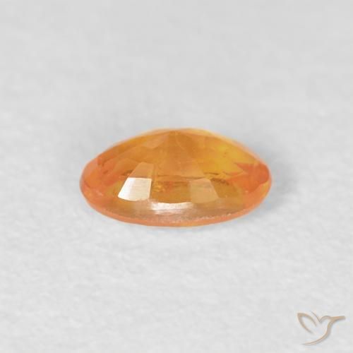 Granada espessartita Laranja Intenso Natural 0.30ct, oval, VS-SI