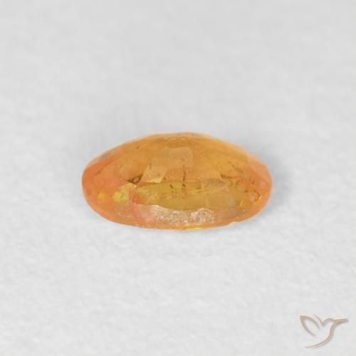 Granada espessartita Laranja Intenso Natural 0.33ct, oval, VS-SI
