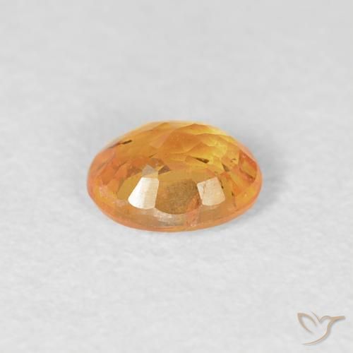 Granada espessartita Laranja Médio Natural 0.43ct, oval, VS-SI