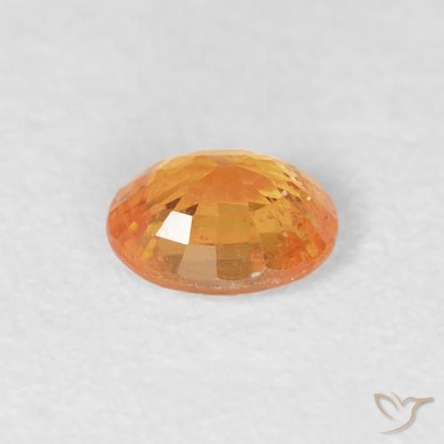Granada espessartita Laranja Médio Natural 0.41ct, oval, VS-SI