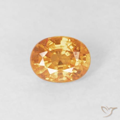 0.29ct Natural Laranja-Ouro Granada espessartita, oval, VS