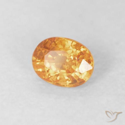 Granada espessartita Laranja-Ouro Natural 0.29ct, oval, VS