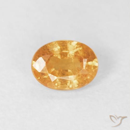 0.26ct Natural Laranja Médio Granada espessartita, oval, VS