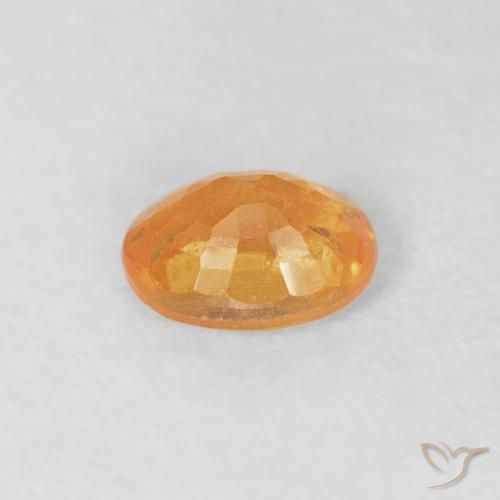 Granada espessartita Laranja Médio Natural 0.26ct, oval, VS