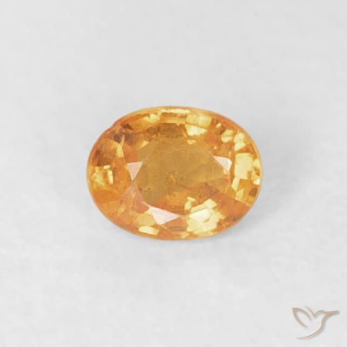 0.20ct Natural Laranja-Ouro Granada espessartita, oval, VS-SI