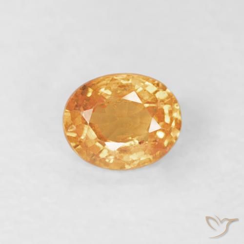 0.24ct Natural Laranja-Ouro Granada espessartita, oval, VS-SI