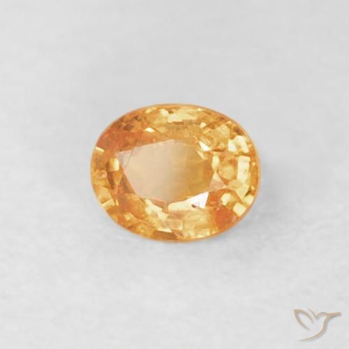 Granada espessartita Laranja-Ouro Natural 0.24ct, oval, VS-SI