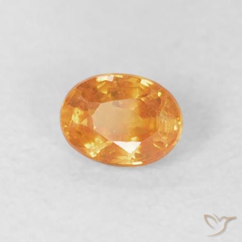 Granada espessartita Laranja Médio Natural 0.27ct, oval, VS-SI