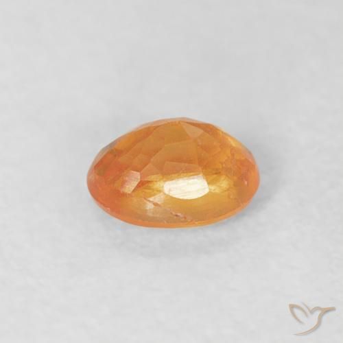 Granada espessartita Laranja Médio Natural 0.27ct, oval, VS-SI