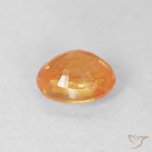 Granada espessartita Laranja Médio Natural 0.57ct, oval, VS-SI