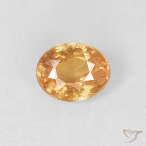 0.22ct Natural Laranja brilhante Granada espessartita, oval, VS-SI