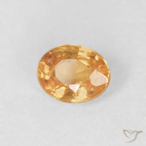 Granada espessartita Laranja brilhante Natural 0.22ct, oval, VS-SI