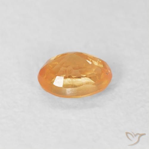Granada espessartita Laranja brilhante Natural 0.22ct, oval, VS-SI