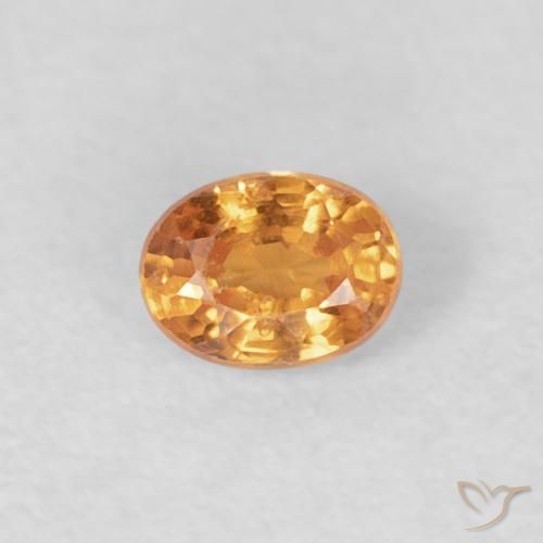 0.27ct Natural Laranja Intenso Granada espessartita, oval, VS