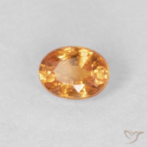 Granada espessartita Laranja Intenso Natural 0.27ct, oval, VS