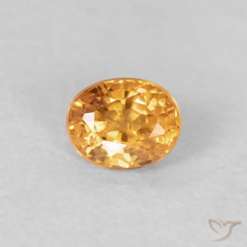0.29ct Natural Medium Light-Orange Granada espessartita, oval, VS