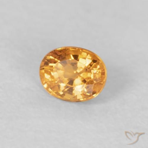 Granada espessartita Medium Light-Orange Natural 0.29ct, oval, VS