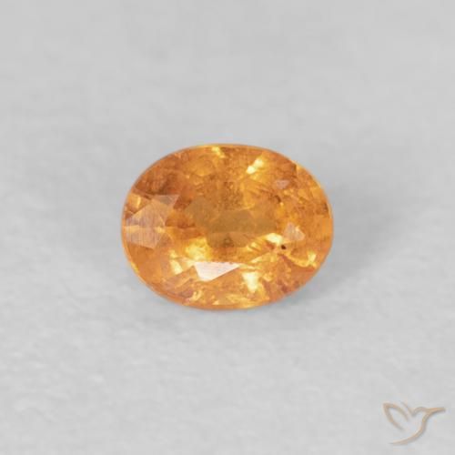 Granada espessartita mel de laranja Natural 0.25ct, oval, VS