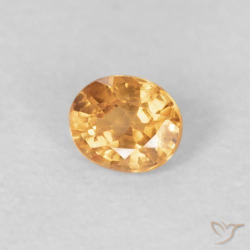 Granada espessartita Laranja Intenso Natural 0.26ct, oval, VS