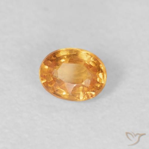 Granada espessartita laranja tigre Natural 0.23ct, oval, VS