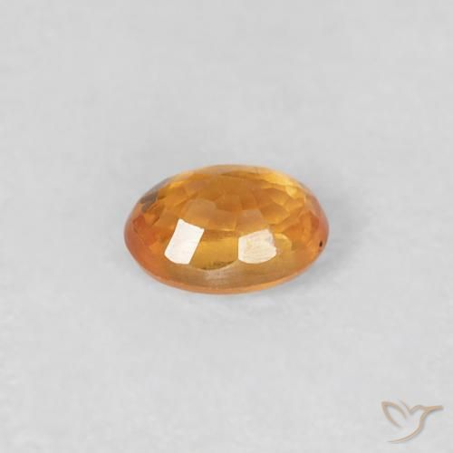 Granada espessartita laranja tigre Natural 0.23ct, oval, VS