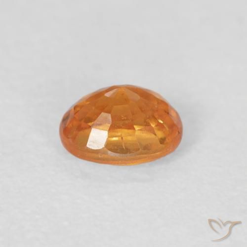 Granada espessartita Laranja Médio Natural 0.53ct, oval, VS