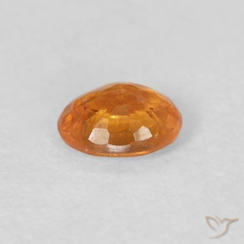 Granada espessartita damasco laranja Natural 0.41ct, oval, VS