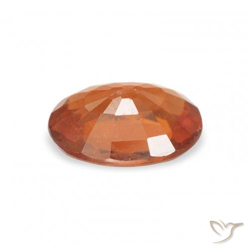 Granada espessartita Laranja Profundo Natural 0.92ct, oval, VS