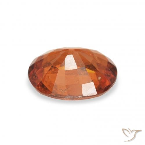 Granada espessartita Medium Dark-Orange Natural 1.28ct, oval, VS-SI