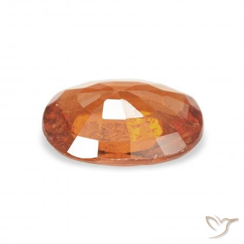 Granada espessartita Medium Dark-Orange Natural 1.34ct, oval, VS-SI
