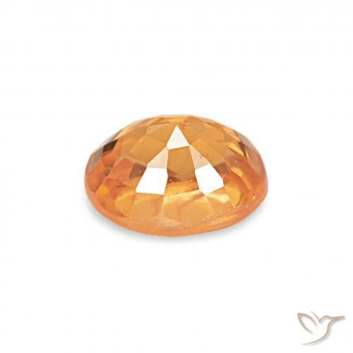 Granada espessartita Ouro Natural 0.58ct, oval, VS