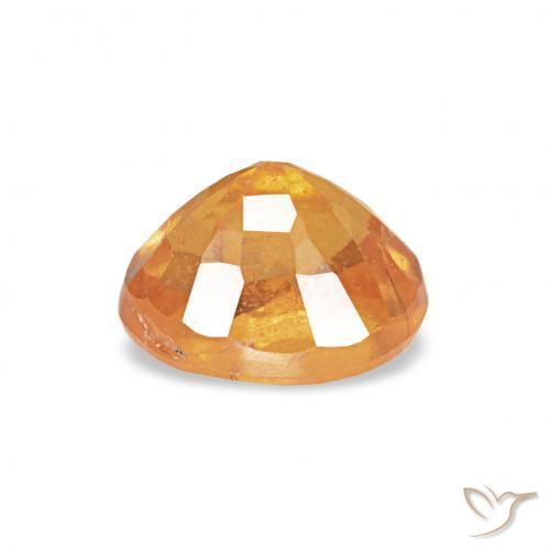 Granada espessartita Laranja Médio Natural 0.63ct, oval, VS