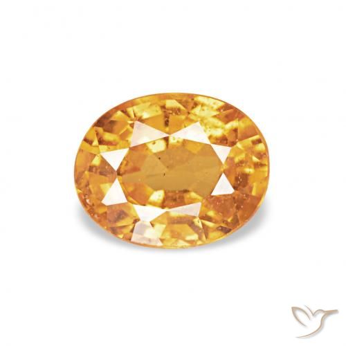 0.52ct Laranja Médio Granada espessartita, oval, VS