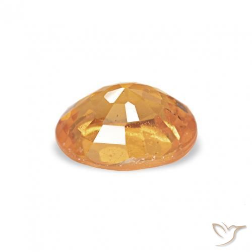 Granada espessartita Laranja Médio Natural 0.52ct, oval, VS